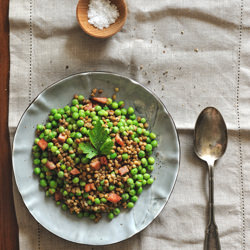 Pea, Lentils and Bacon Salad