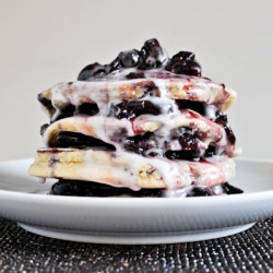 Whole Wheat Cherry Vanilla Pancakes
