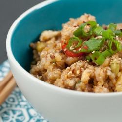 Fried Rice with Ham and Pineapple