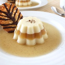 Ginger Panna Cotta with Pear Gelee