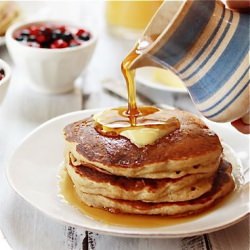 Fluffy Banana Oat Pancakes