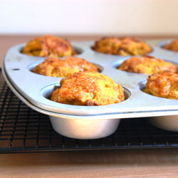 Pumpkin Cheddar Muffins