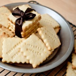 Meyer Lemon Shortbread Cookies