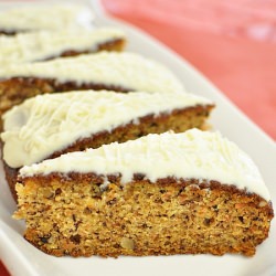 Carrot Cake with Cheese Topping