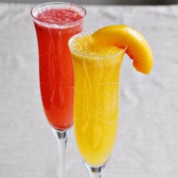 Strawberry & Peach Bellinis