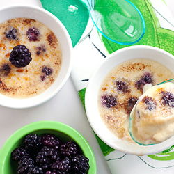 Blackberry Creme Brulee