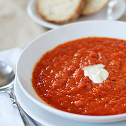 Tomato, Leek, and Basil Soup