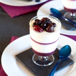 Black Forest Berry Panna Cotta