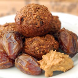 PB, Banana and Date Muffins