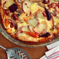 Roasted Vegetable Chorizo Frittata