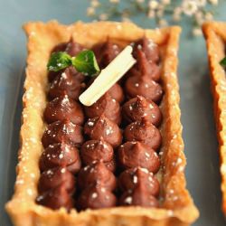 Chestnut Chocolate Tart