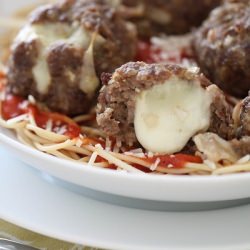 Mozzarella Stuffed Meatballs
