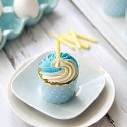 Lemon  Coconut Milk Cupcakes