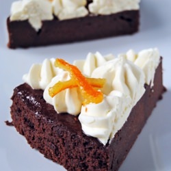 Chocolate Tart w/ Orange