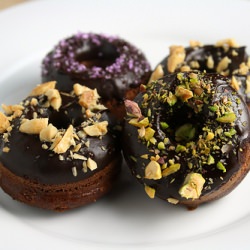 Chocolate Donuts w/ Ganache