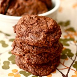 Thick & Chewy Double Chocolate Cookies