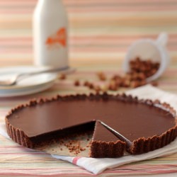 Chocolate Tart w/ Hazelnut