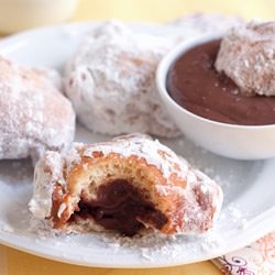 Chocolate-filled Beignets