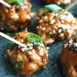 Hoisin-Glazed Turkey Meatballs