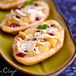 Apple Cranberry Almond Tartelette