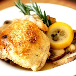 Oven Braised Lemon Chicken