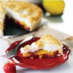 Strawberry Mango Meringue Pie