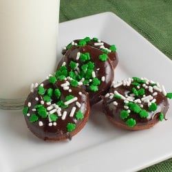 Mini Chocolate Baked Donuts