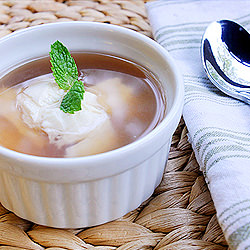 Silken Tofu with Ginger Syrup