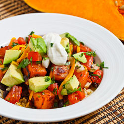 Chipotle Squash and Bean Burrito Bowl