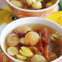 Lotus Seeds, Longan, Persimmon Soup