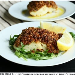 Cornflakes Encrusted Baked Cod