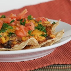 Quick Chicken Enchilada Nachos