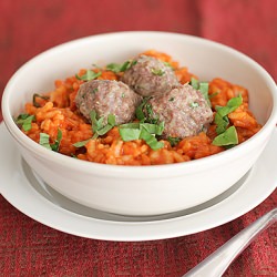 Mini Meatball Risotto