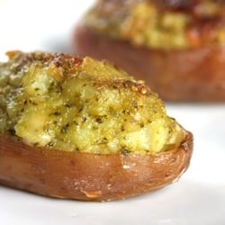Twice-Baked Potatoes with Pesto