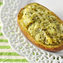 Pesto Twice-Baked Potato