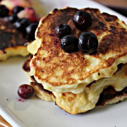 Meyer Lemon Ricotta Pancakes