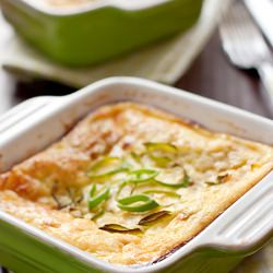 Bread and Yellow Cheese Souffle