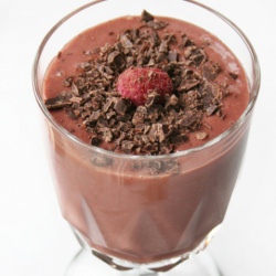 Dark Chocolate Raspberry Smoothie