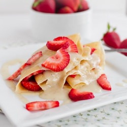 Peanut Butter and Banana Crepe
