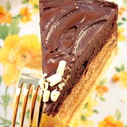 Vanilla, Caramel and Chocolate Cake