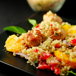 Chicken Meatballs with Quinoa