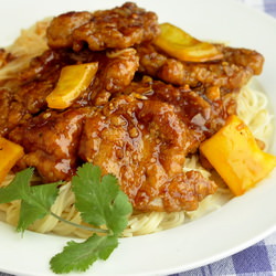 Crispy Honey Orange Pork Medallions