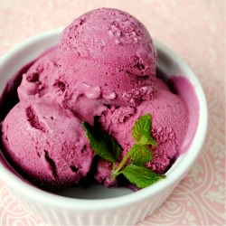 Blueberry Sour Cream Ice Cream