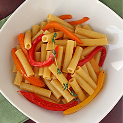 Ziti with Bell Peppers