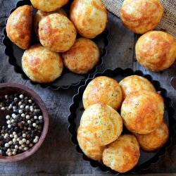 Cheddar Dill Gougères