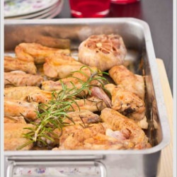 Chicken Wings Roasted with Rosemary