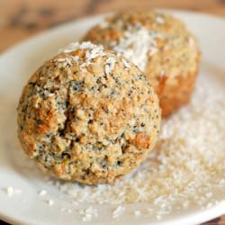 Coconut Lemon Poppyseed Muffins
