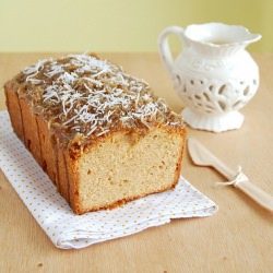 Peanut Butter Pound Cake with Coconut