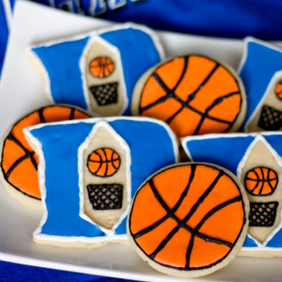 Duke Basketball Cookies