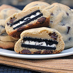 Oreo Stuffed Chocolate Chip Cookies